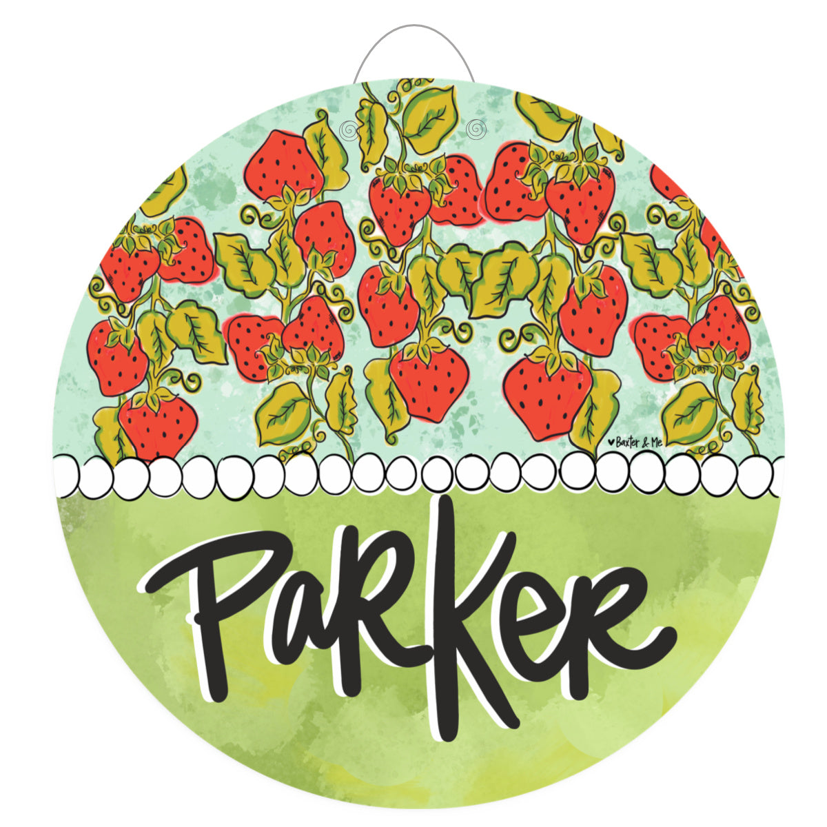 Welcome Strawberry Patch Door Hanger