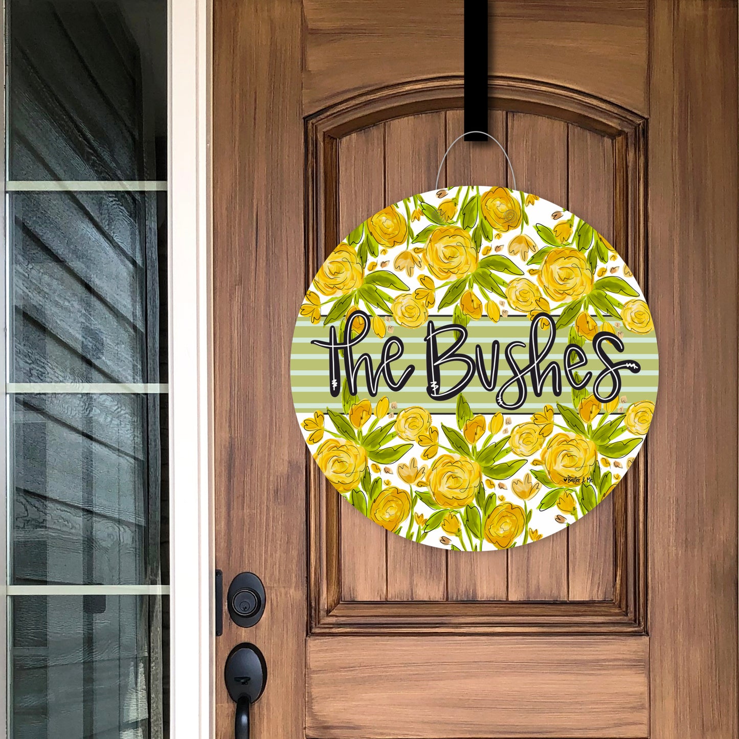Welcome Sunny Petals Door Hanger