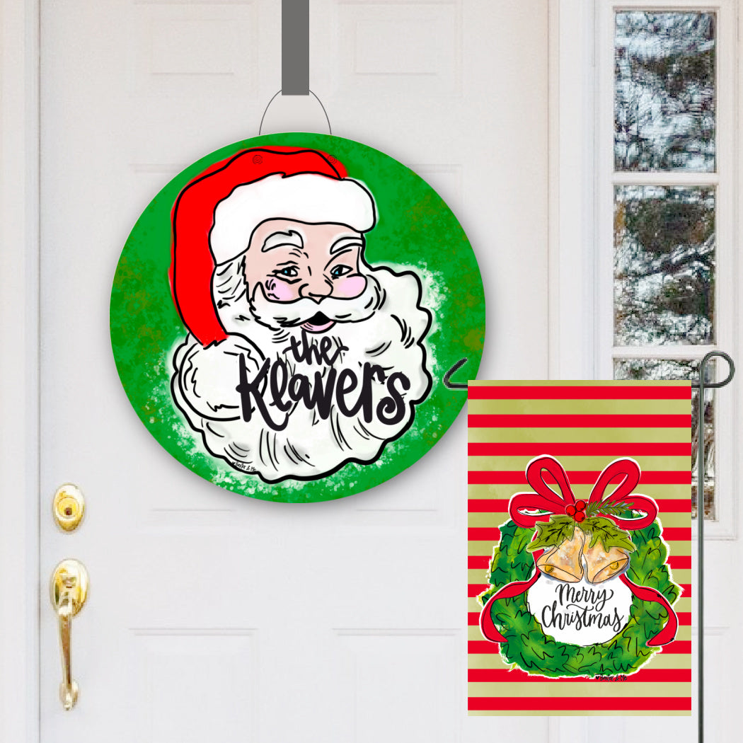 Personalized Traditional Santa Door Hanger