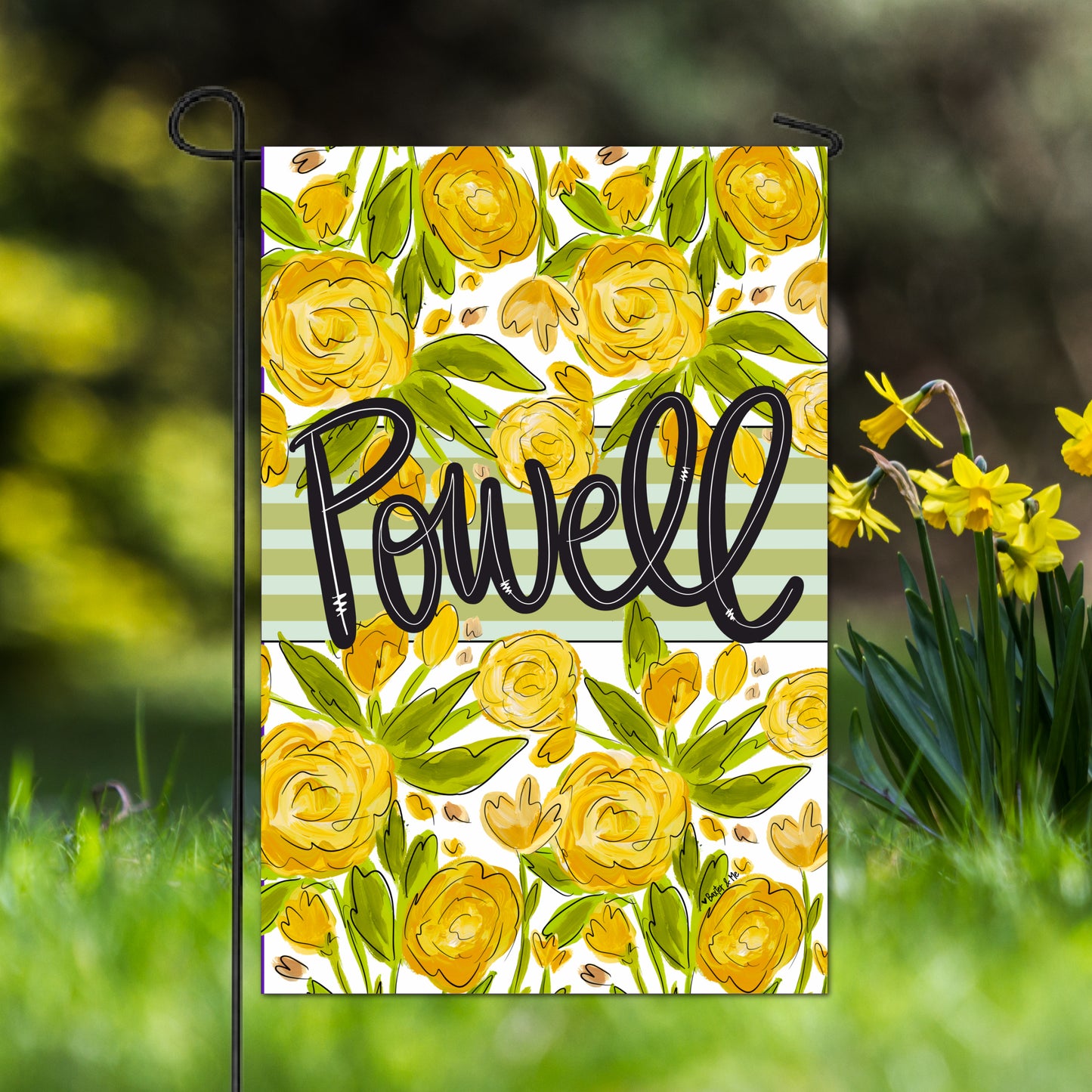 Welcome Sunny Petals Garden Flag