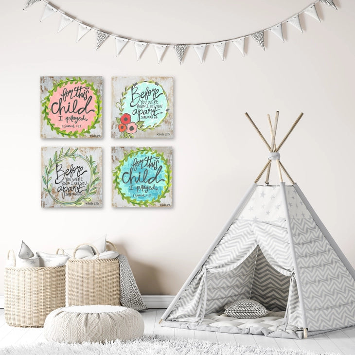 For This Child (Girl) - Wrapped Canvas