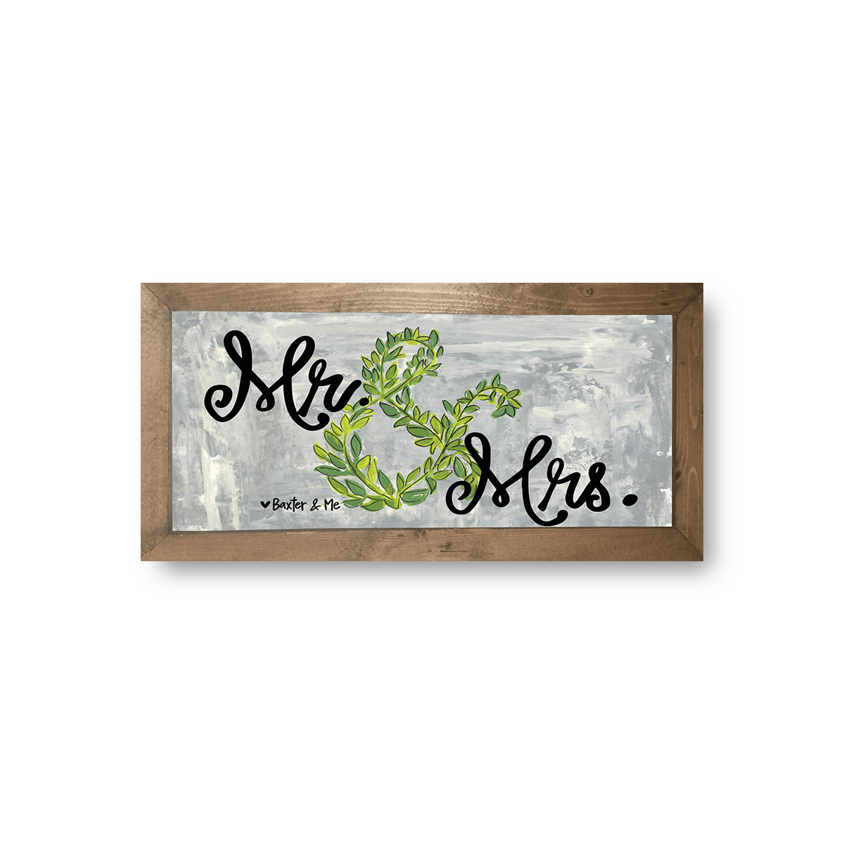 Mr & Mrs - Framed Art