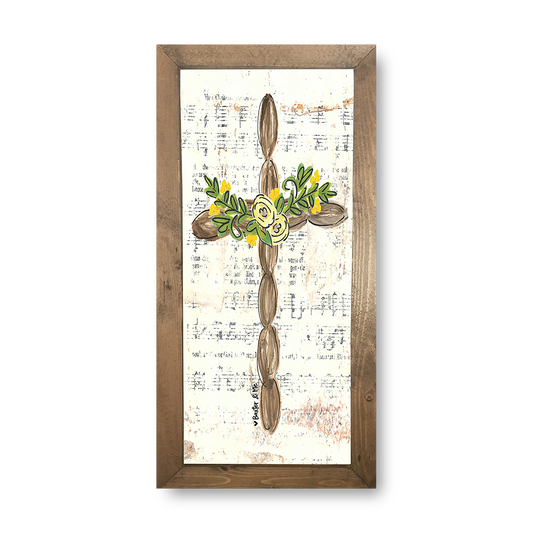 Brown Cross - Framed Art