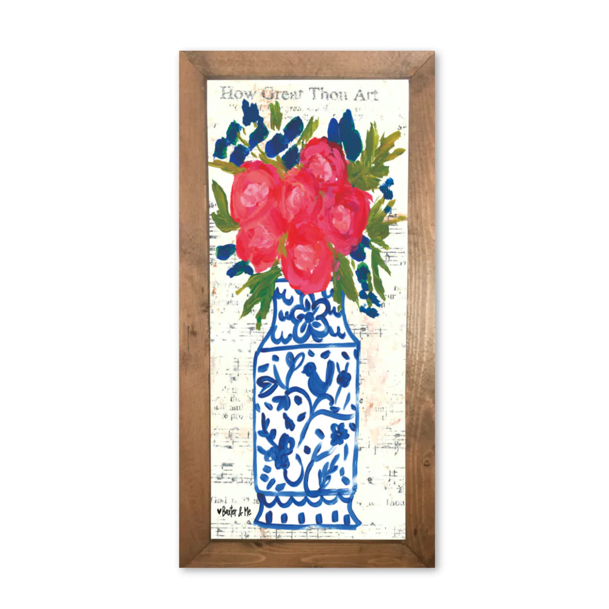 Blue Willow Spring Framed Art