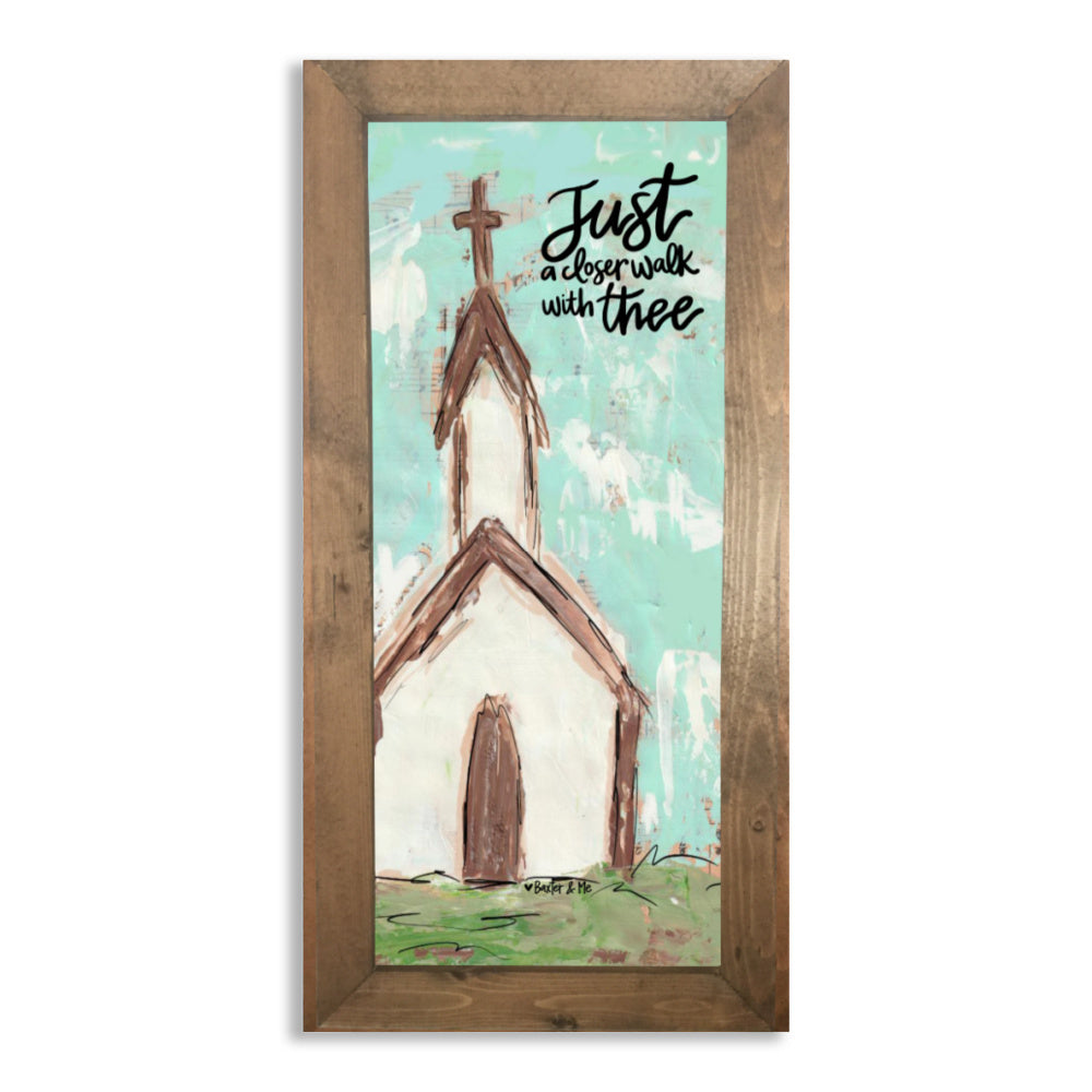 Closer Walk with Thee Framed Art