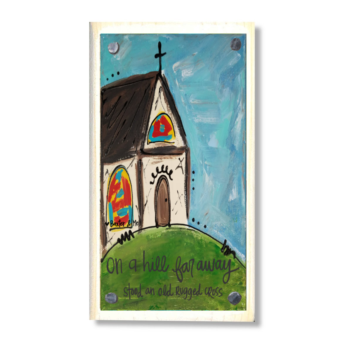 Old Rugged Cross Happy Block