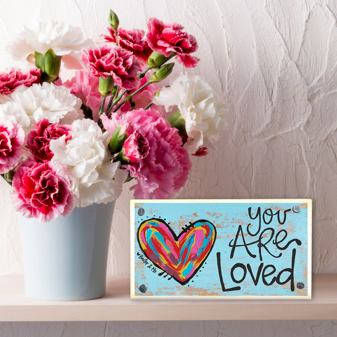 You Are Loved Happy Block