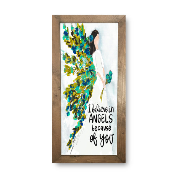I Believe in Angels Framed Art