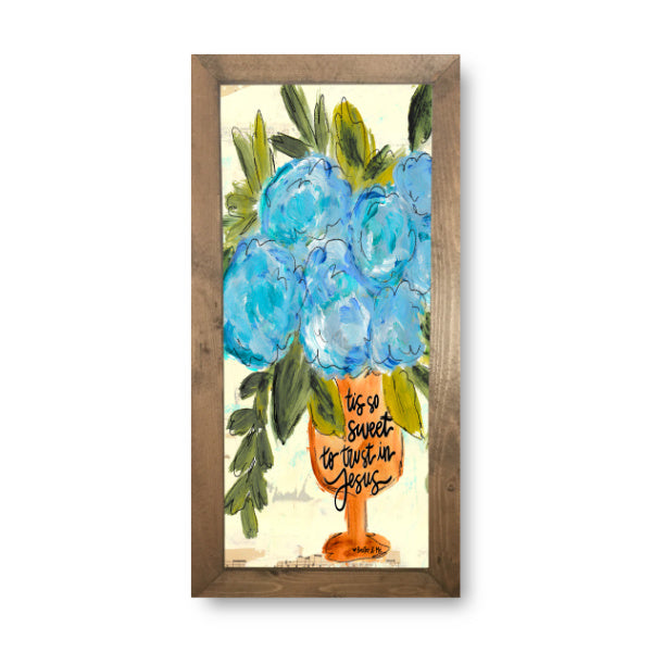 Trust in Jesus Vase Framed Art