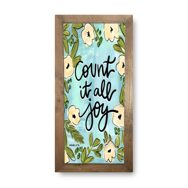 Count it All Joy Framed Art