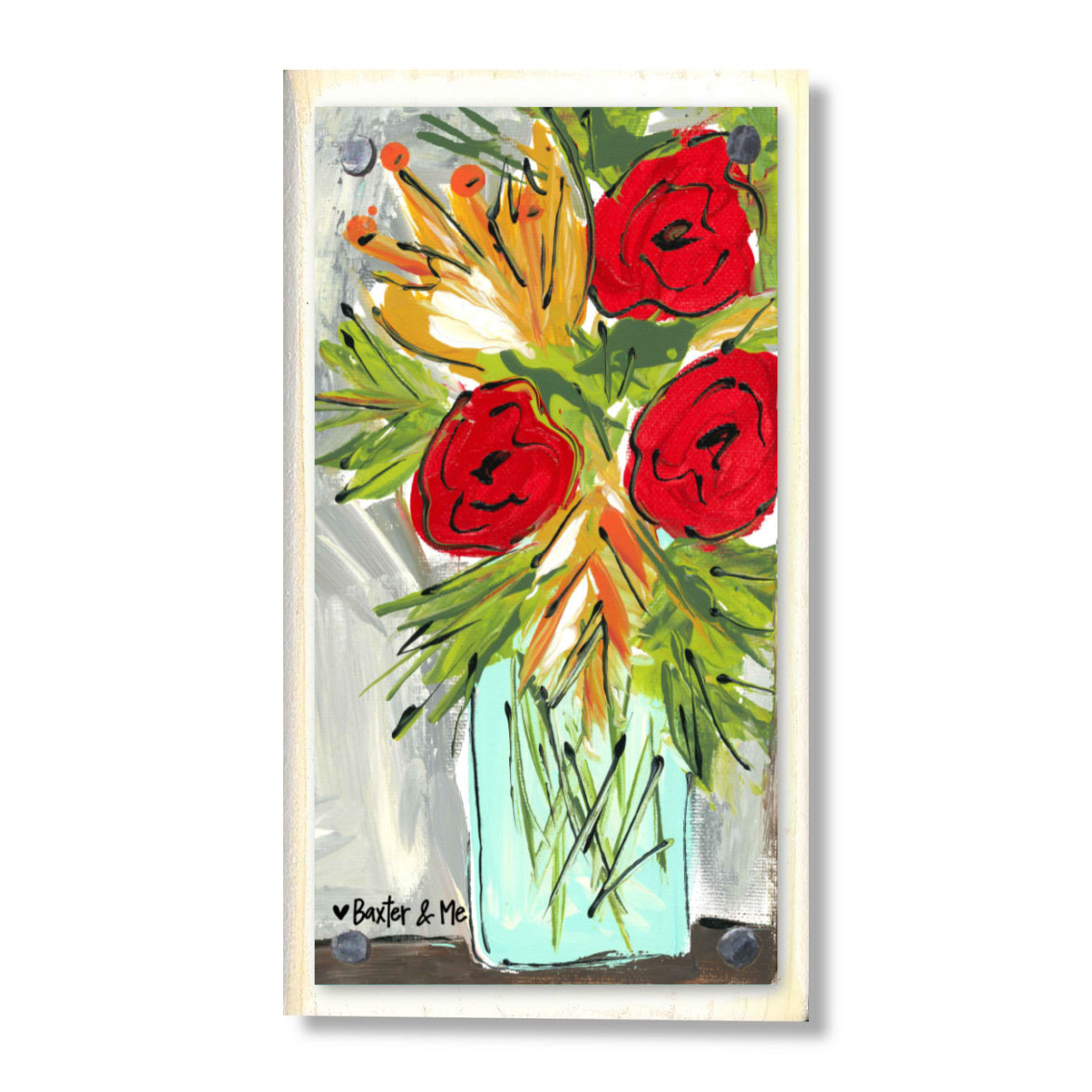 Blooming Jar Happy Block