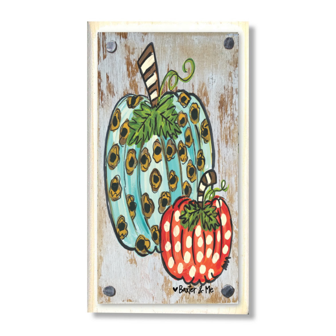 Funky Pumpkins Happy Block