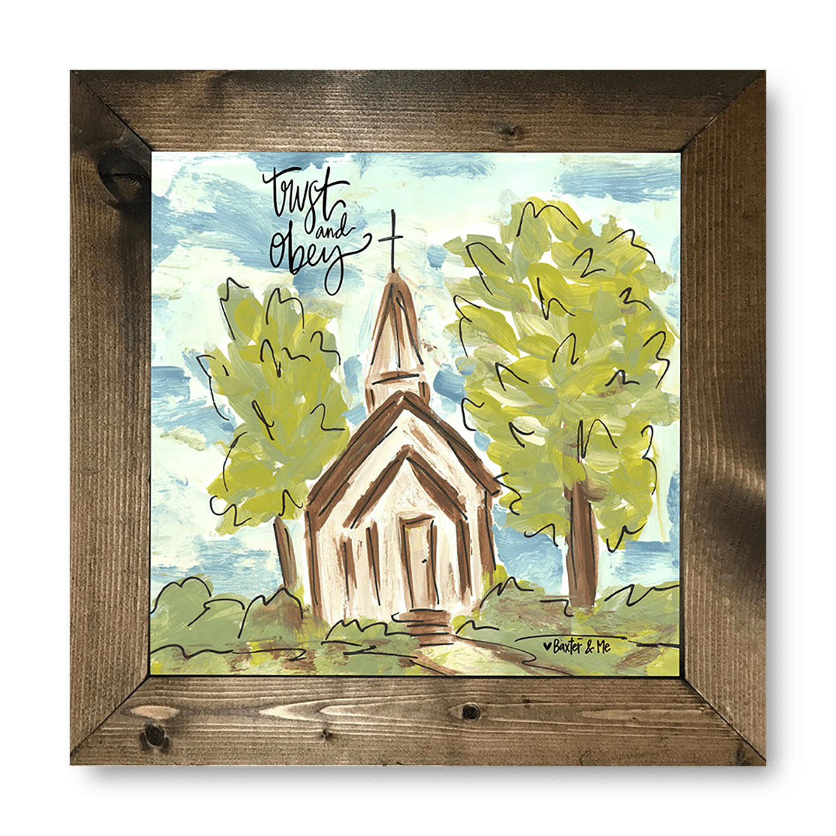 Trust & Obey Framed Art