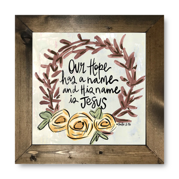 His Name Is Jesus - Framed Art