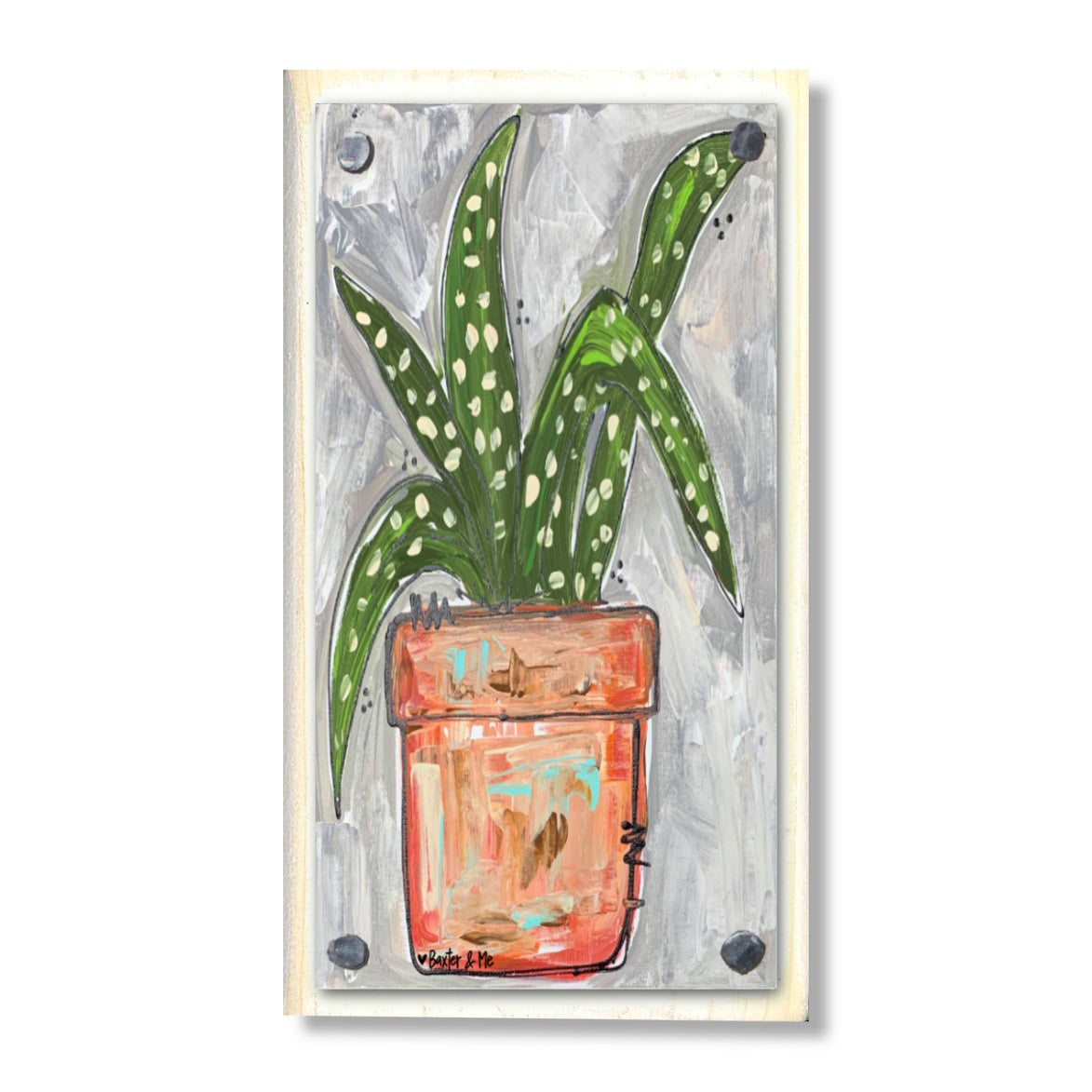 Aloe Planter Happy Block