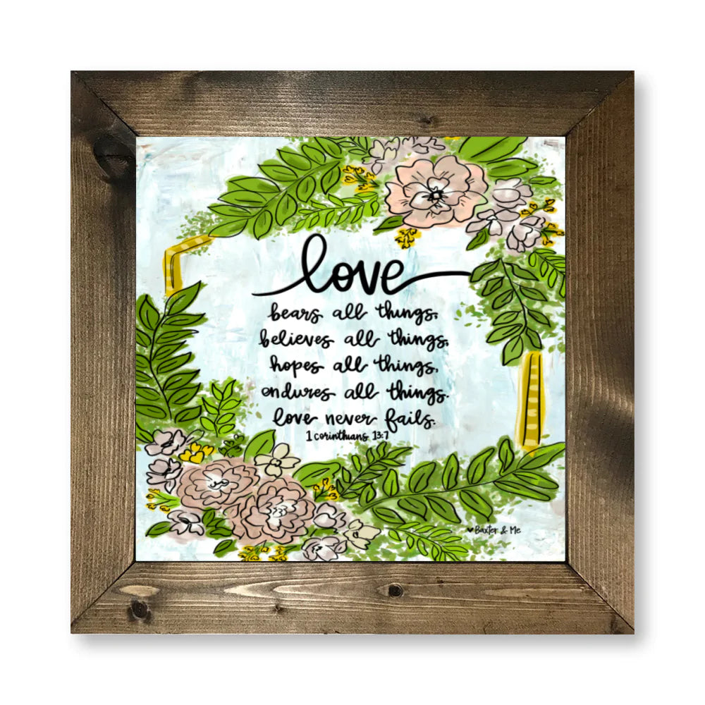 Love All Things Framed Art