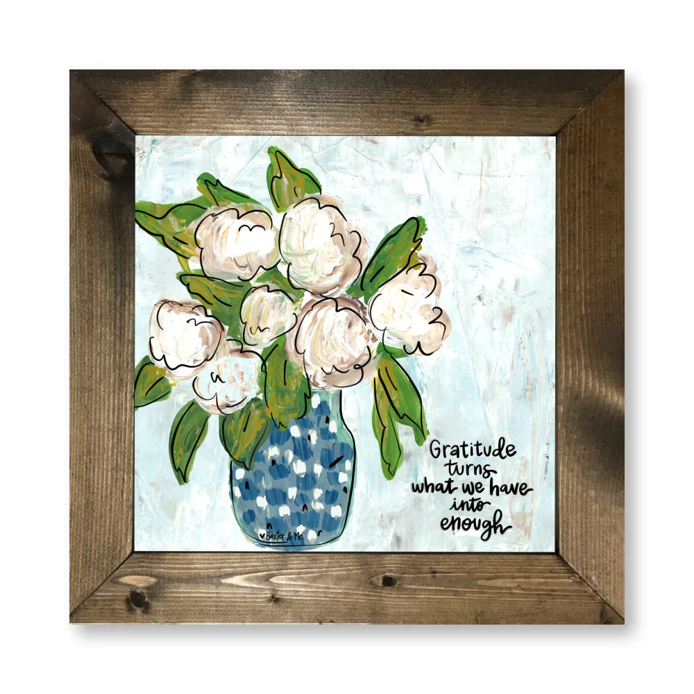Gratitude Framed Art