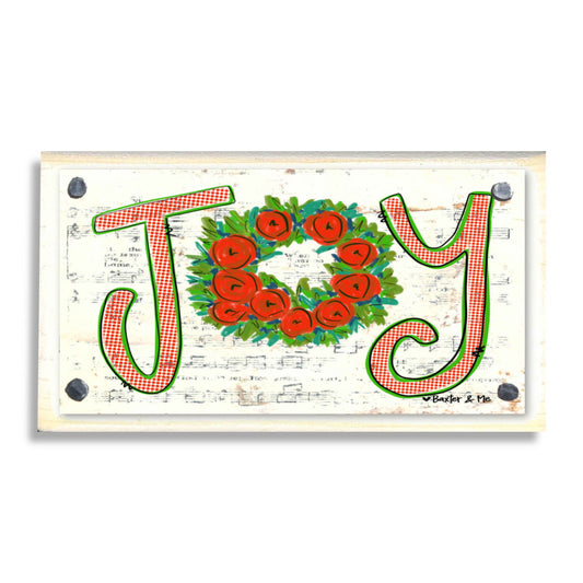 Joy Wreath Happy Block