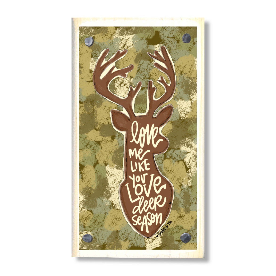Deer Season Happy Block