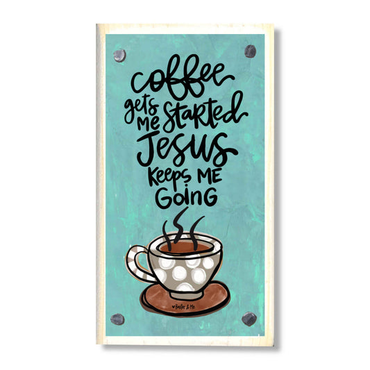 Jesus Keeps Me Going Happy Block