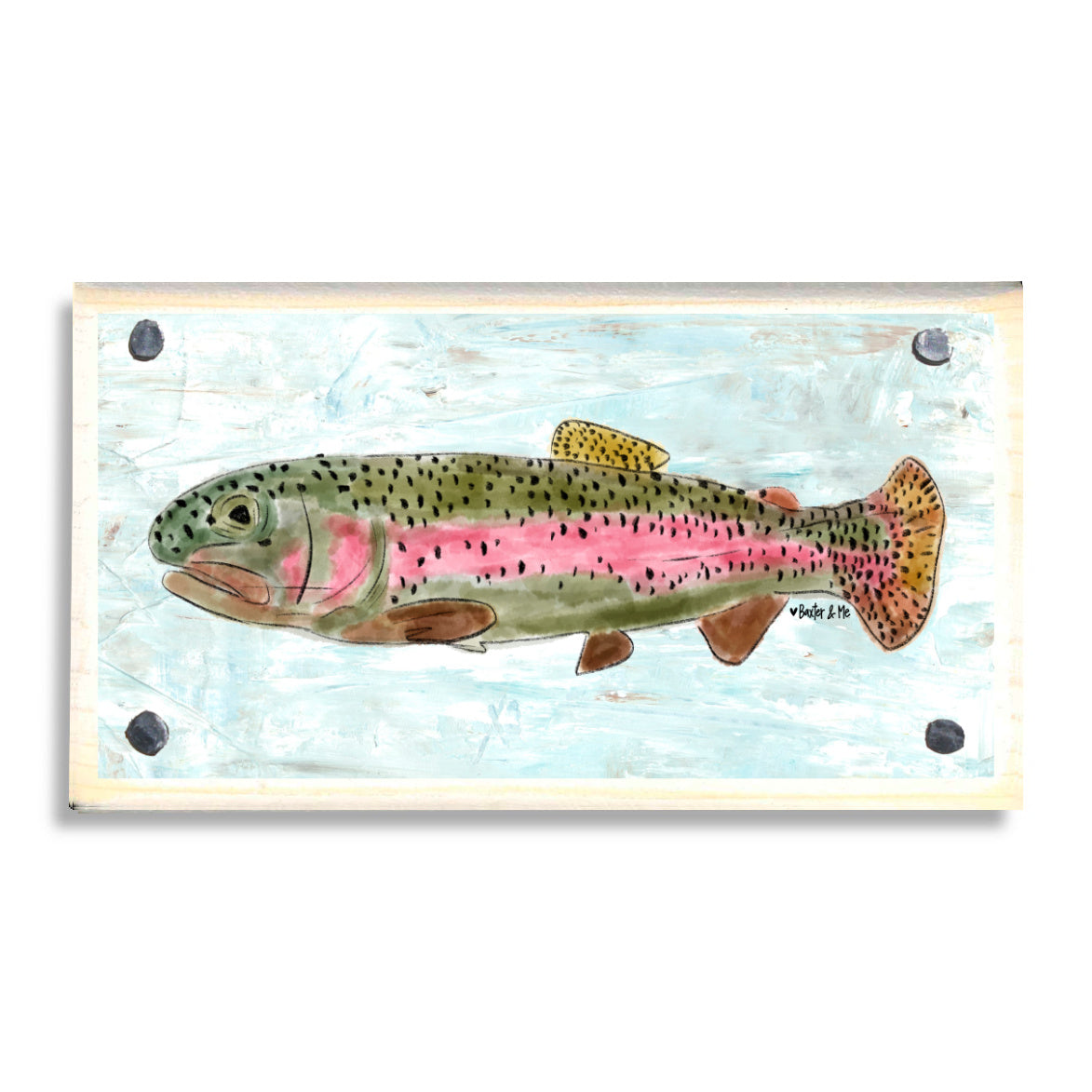 Rainbow Trout Happy Block