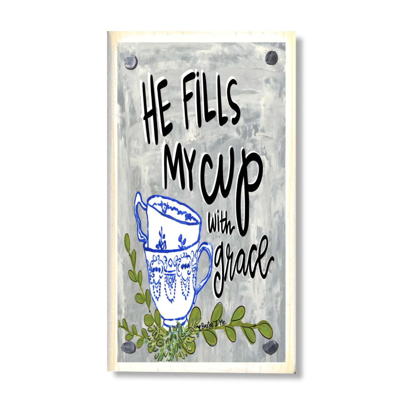 He Fills My Cup Happy Block