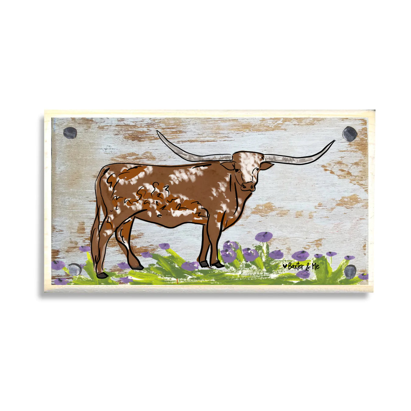 Long Horn Happy Block
