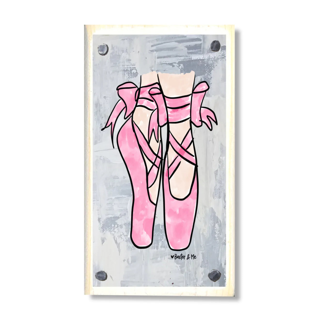Ballet Slippers Happy Block