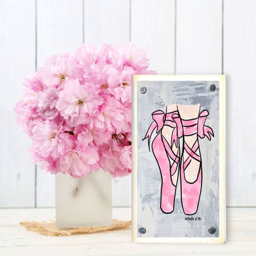 Ballet Slippers Happy Block