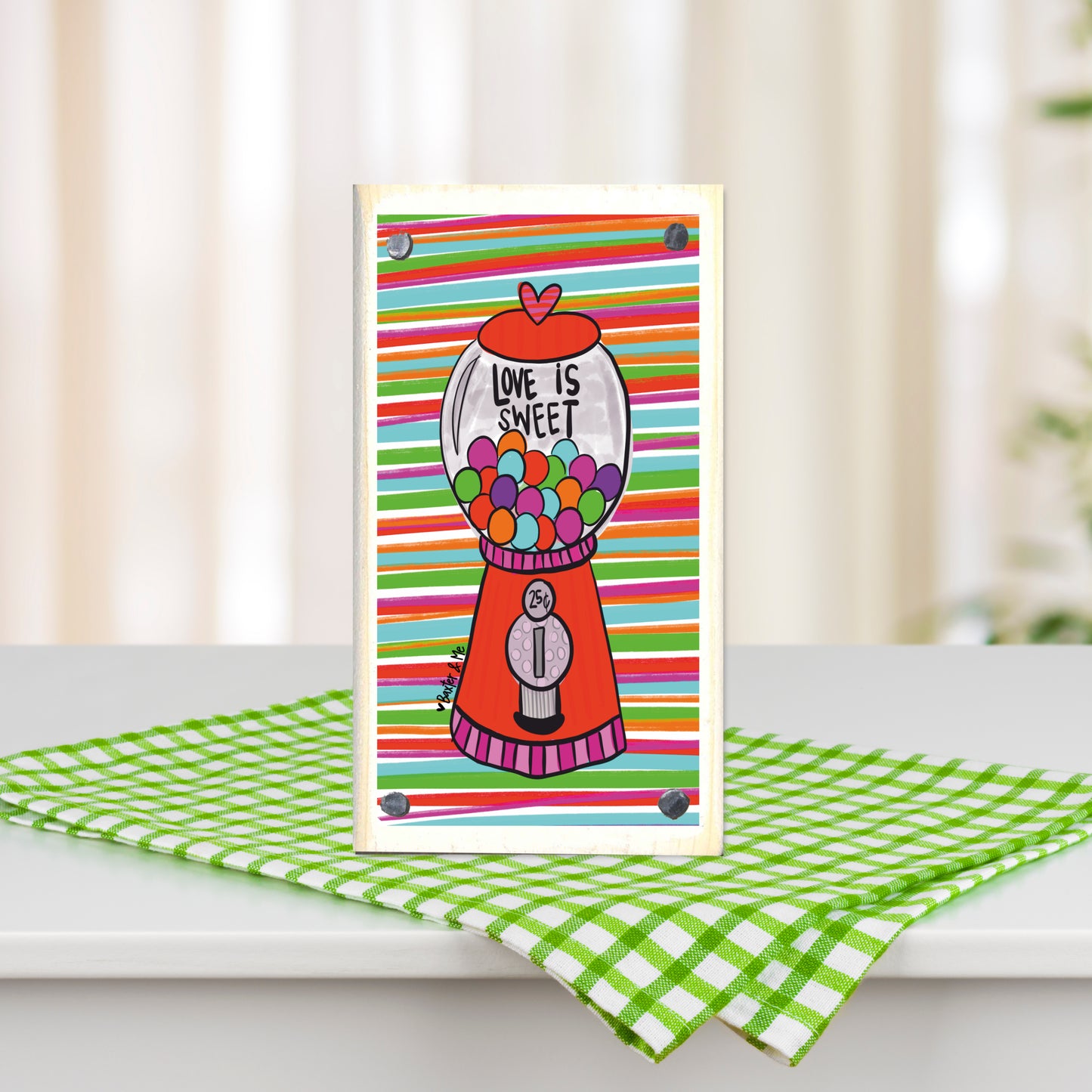 Love is Sweet Happy Block