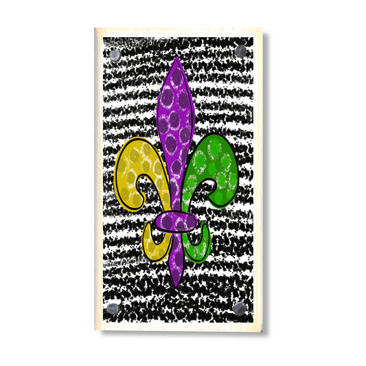 Fleur De Lis Happy Block