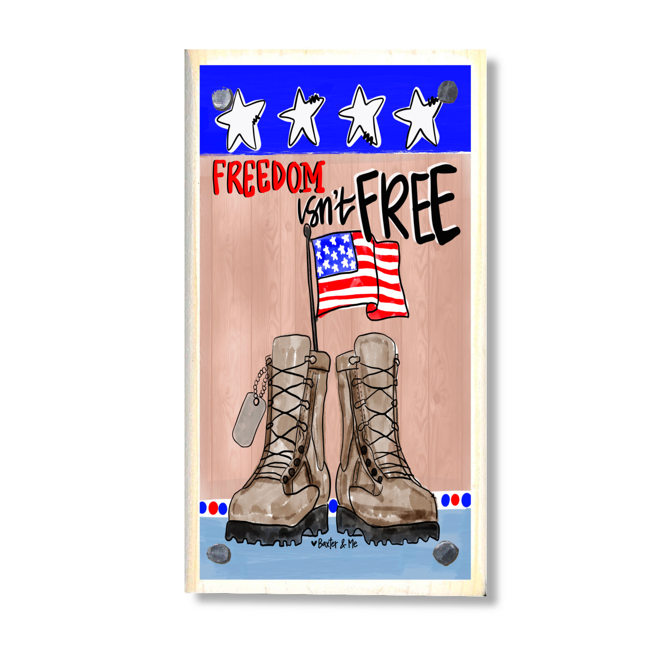 Freedom Isn't Free Happy Block
