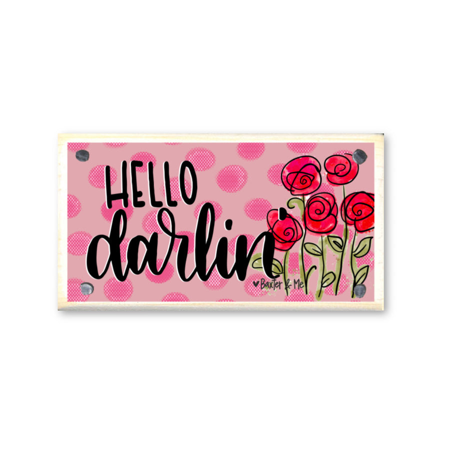 Hello Darlin Happy Block