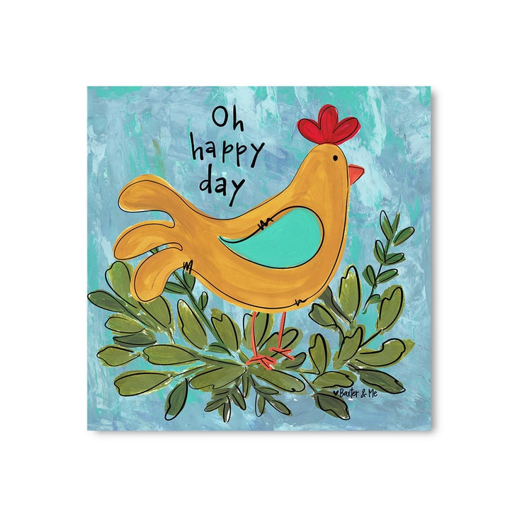 O Happy Day Chicken - Wrapped Canvas