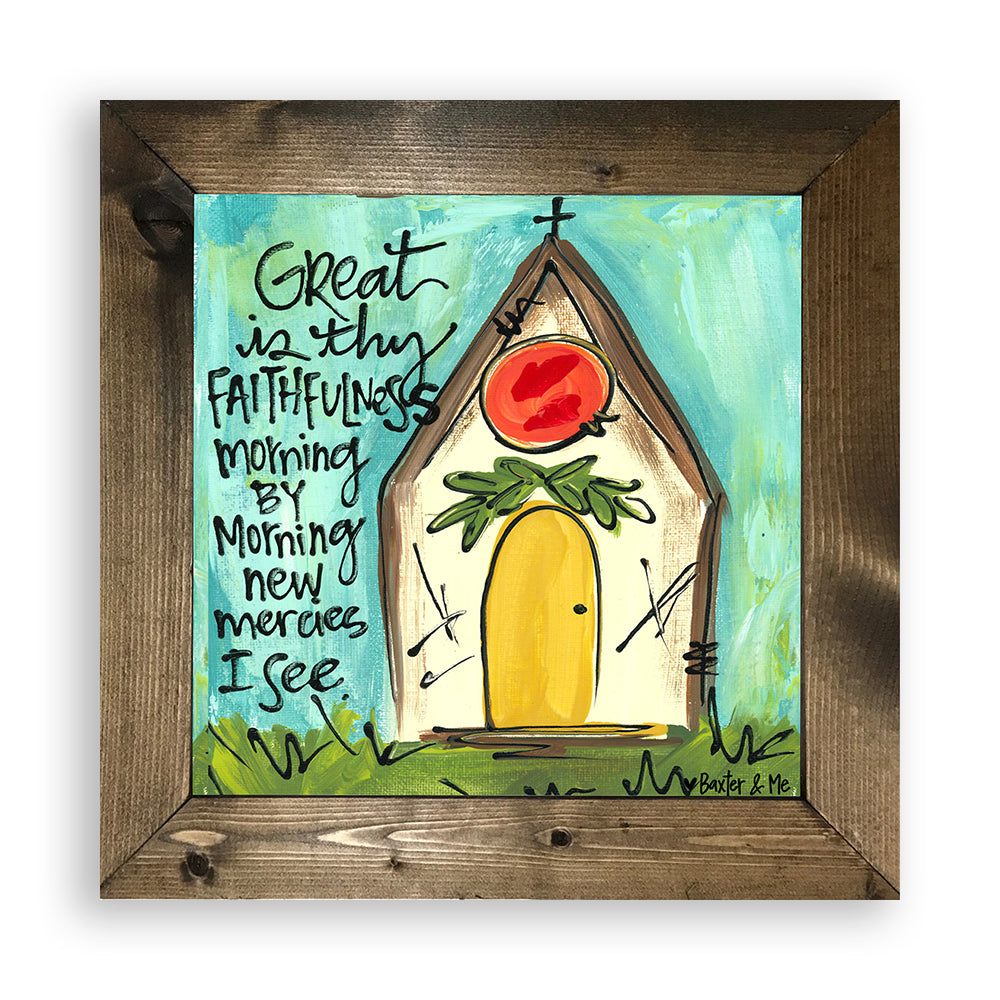 Great Is Thy Faithfulness - Framed Art