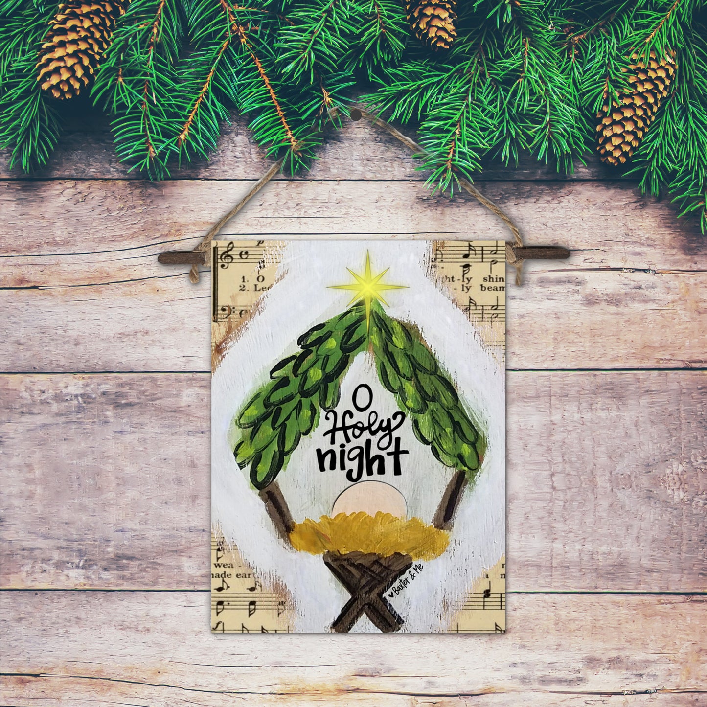 O Holy Night Mini Wall Hanging
