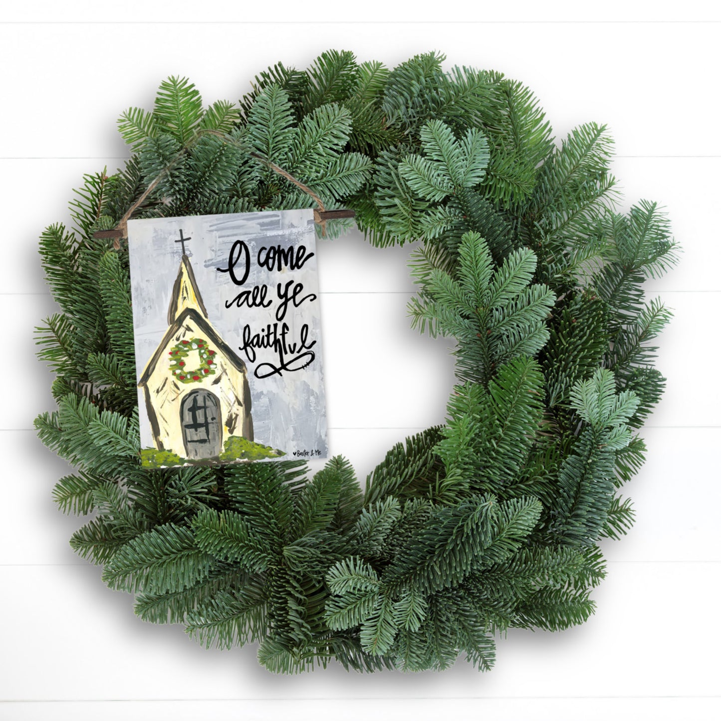 Come All Ye Faithful Mini Wall Hanging