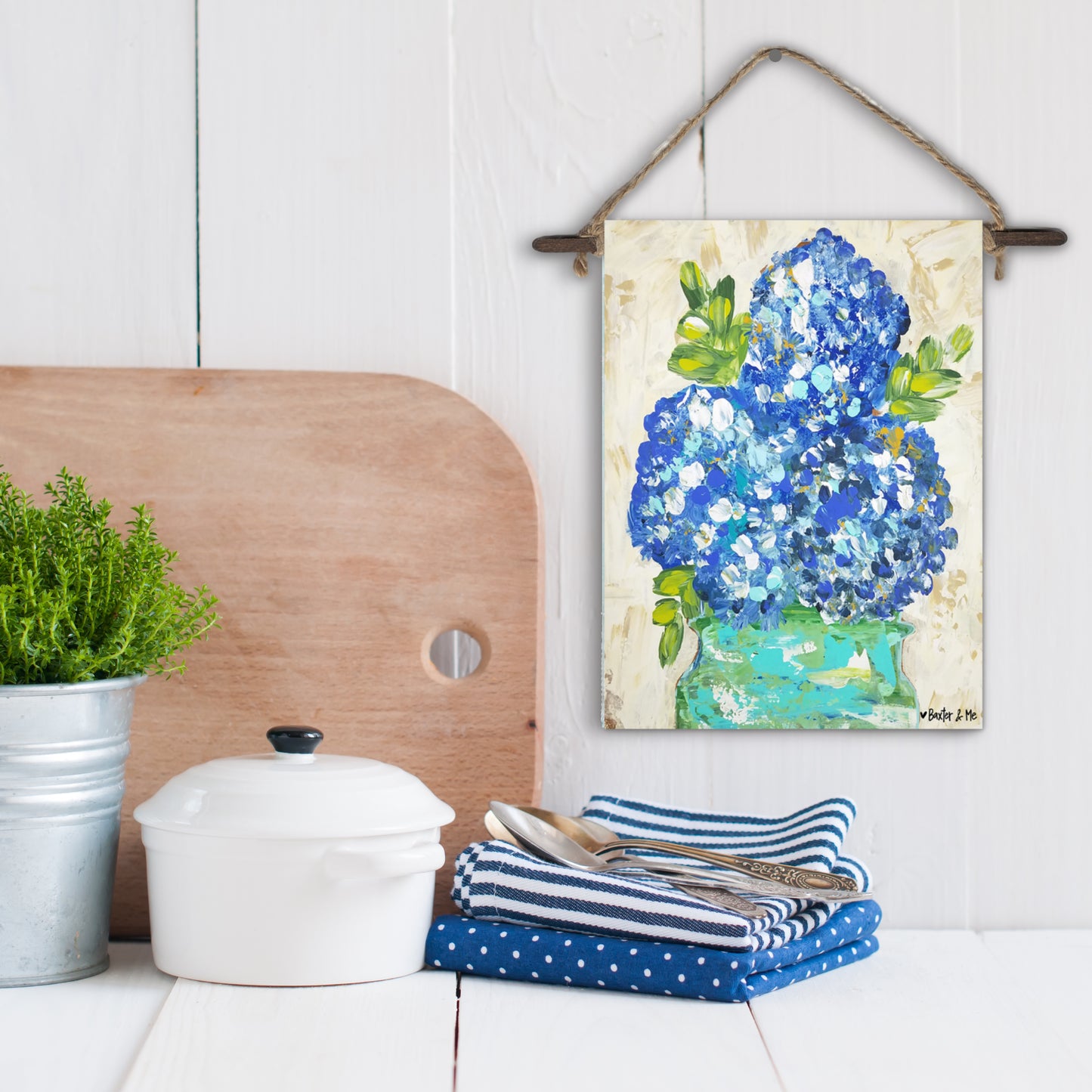 Hydrangeas Mini Wall Hanging