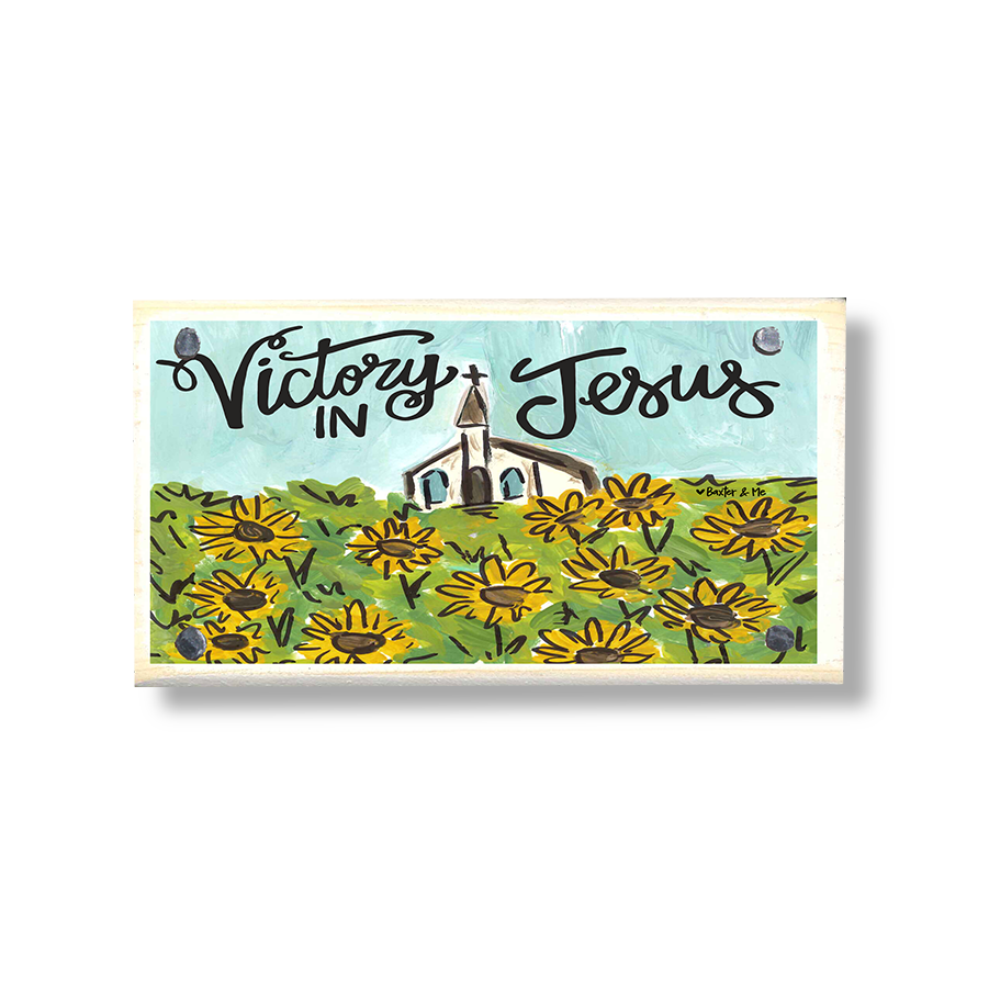 Victory In Jesus Happy Block