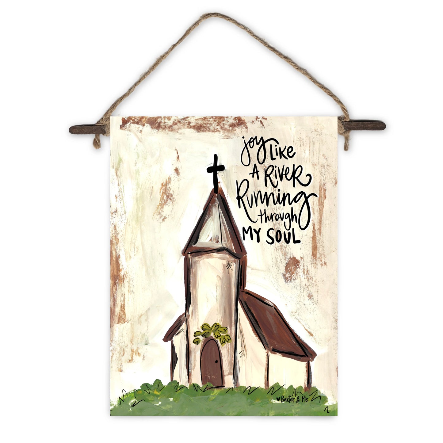 Joy Like A River Mini Wall Hanging