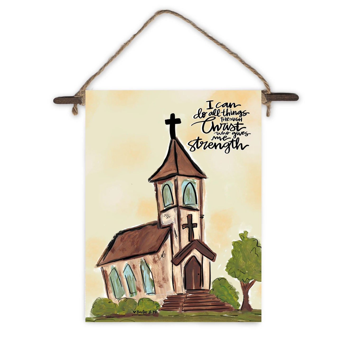 Can Do All Things Mini Wall Hanging