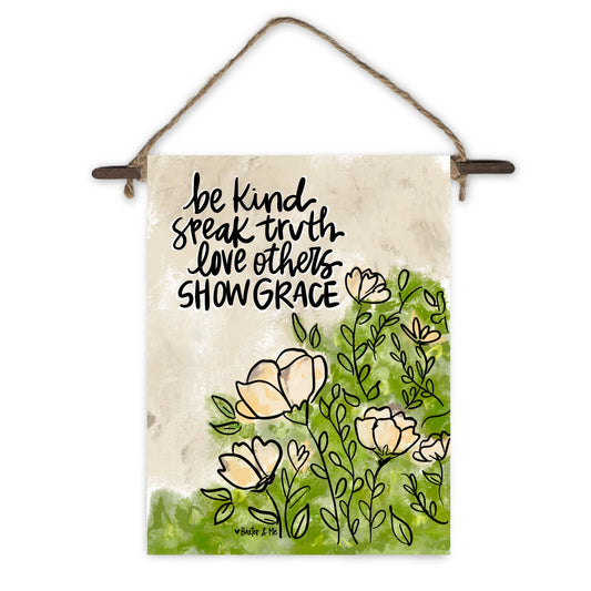 Be Kind Speak Truth Mini Wall Hanging
