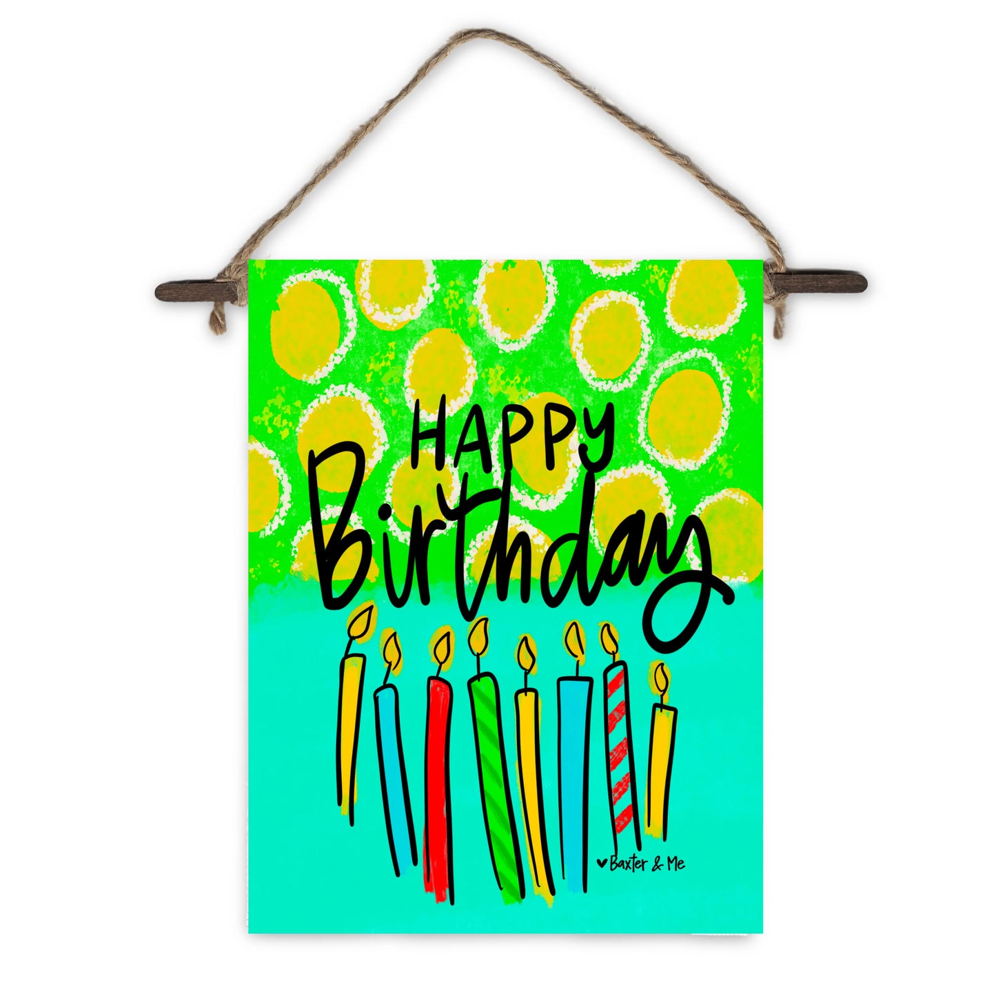 Birthday Candles Mini Wall Hanging