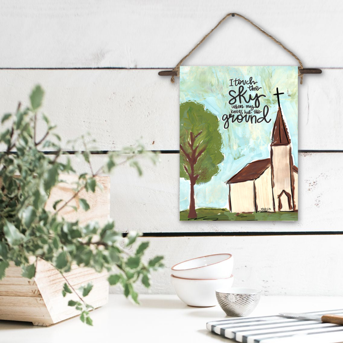 Touch the Sky Mini Wall Hanging