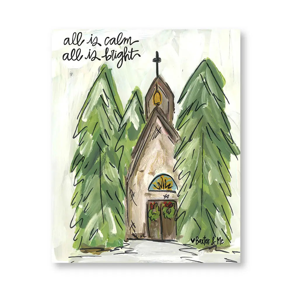 All Is Calm - Wrapped Canvas