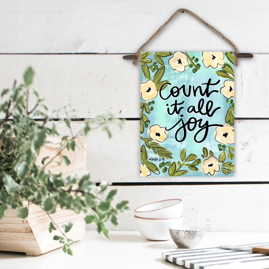 Count it All Joy Mini Wall Hanging