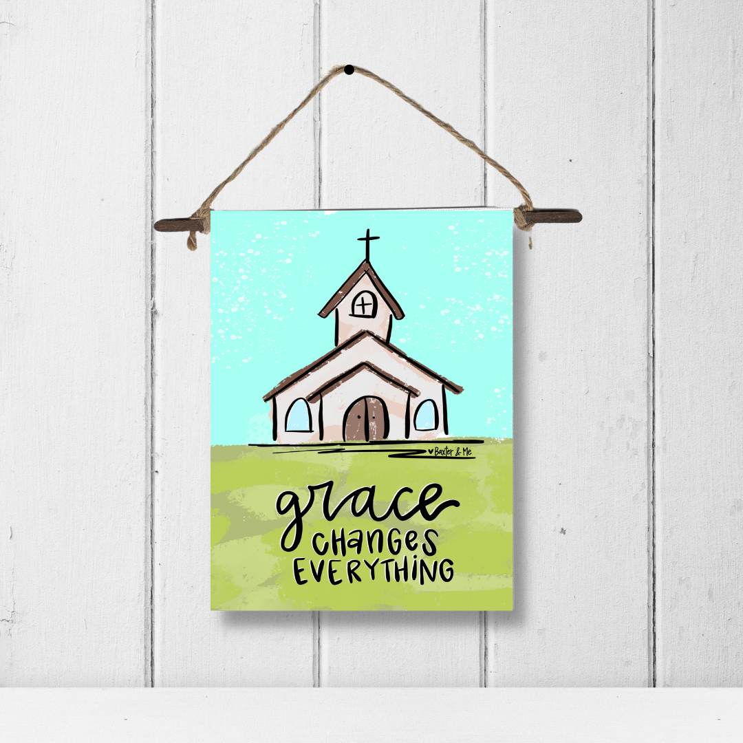 Grace Changes Everything Mini Wall Hanging