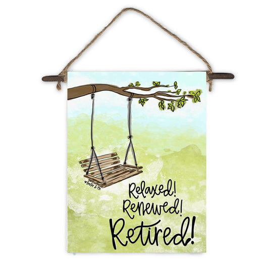 Retirement Swing Mini Wall Hanging