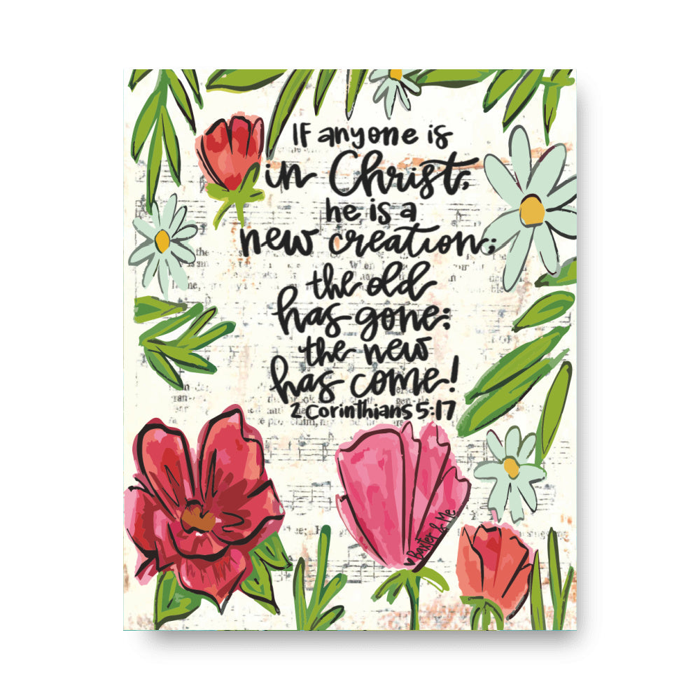 New Creation Wrapped Canvas; 8" x 10"