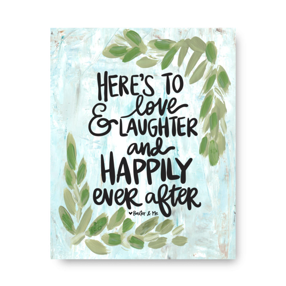Happily Ever After Wrapped Canvas